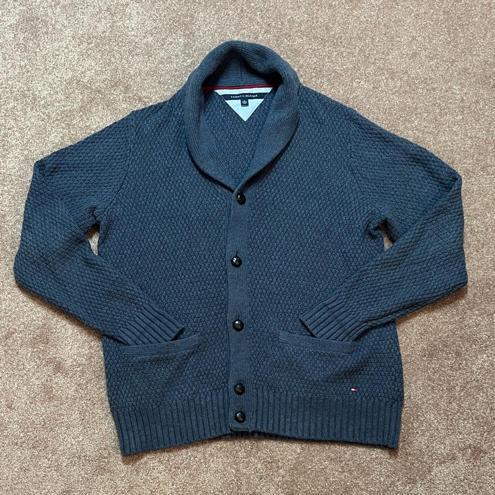 Tommy Hilfiger Men's Cardigan - Navy Blue